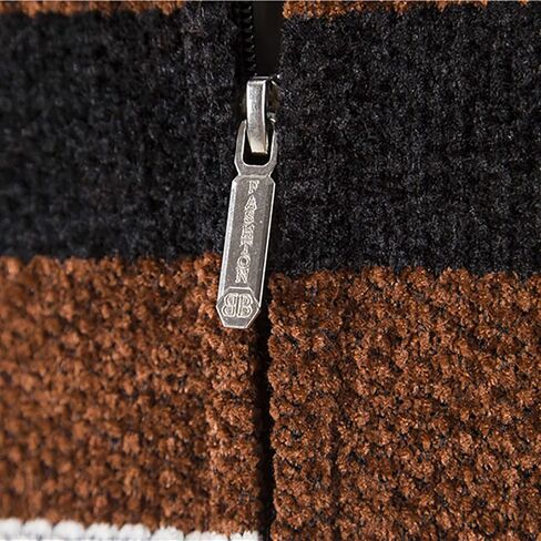 Muscularfit Casual Zip Up Sweaters for Men 2024 Trendy Long Sleeve Cable Knit Cardigan Sweater with Pockets Winter Warm Coat in Saudi Arabia