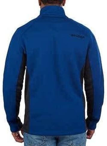 Spyder Men's Half Zip Sweater Gait Knit Pullover Jacket (XL, Blue) in Saudi Arabia