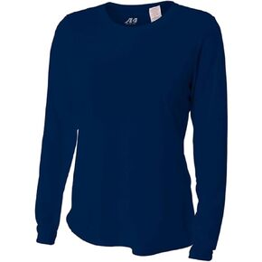 Navy Blue Women's Adult Large Long Sleeve Wicking Cool & Comfortable Shirt/Undershirt in Saudi Arabia