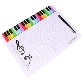Plastic Staff Whiteboard Erasable Music Notes Board for Teaching Reusable Music Practice Board in Saudi Arabia