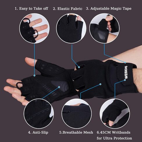 Workout Gloves for Men and Women,Exercise Gloves for Weight Lifting, Full Palm Protection,for Training,Fitness,Hanging in Saudi Arabia