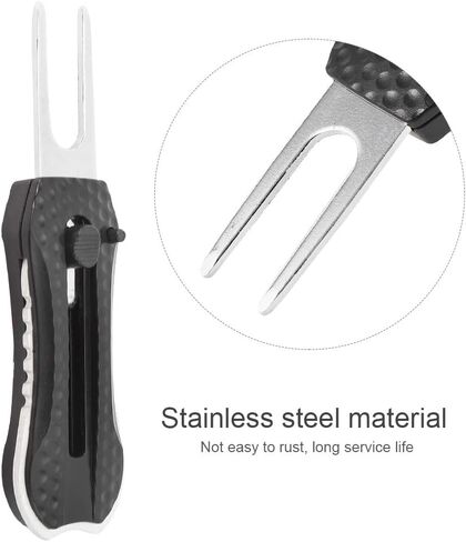 Golf Divot Repair Tool, Divot Repair Tool Stainless Steel Golf Divot Tool Cleaner Golf Ball Marker Portable Golf Accessory in Saudi Arabia