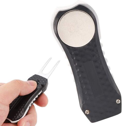Golf Divot Repair Tool, Divot Repair Tool Stainless Steel Golf Divot Tool Cleaner Golf Ball Marker Portable Golf Accessory in Saudi Arabia