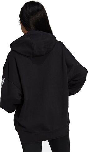 adidas Originals Women's Adicolor Classics Oversize Hoodie Sweatshirt, Black in Saudi Arabia