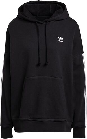 adidas Originals Women's Adicolor Classics Oversize Hoodie Sweatshirt, Black in Saudi Arabia