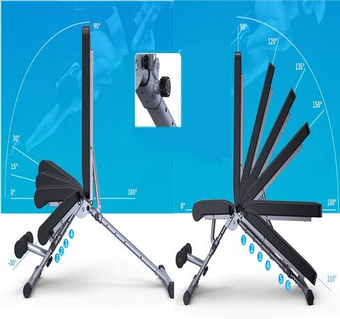 Small Training Bench with Dumbbells - Fitness Chair, Sit Up Board, Multifunctional Dumbbell Bench for Press Bench, Fitness Equipment, Ab Board in Saudi Arabia