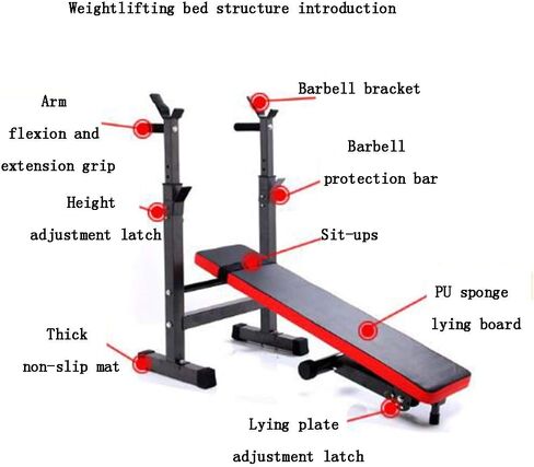 Small Weight Bench with Dumbbells, Professional Fitness Equipment, Exercise Bench, Multifunctional Dumbbell Bench, Recumbent Board, Home Fitness Equipment, H in Saudi Arabia