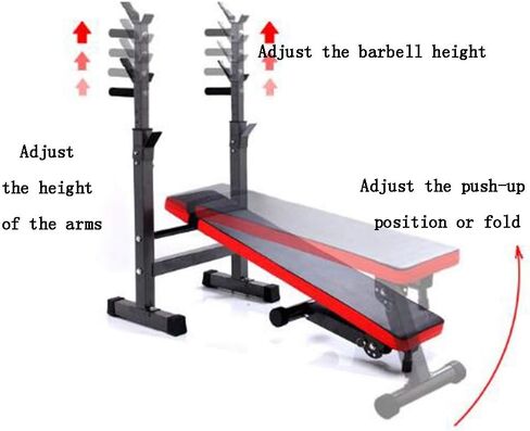 Small Weight Bench with Dumbbells, Professional Fitness Equipment, Exercise Bench, Multifunctional Dumbbell Bench, Recumbent Board, Home Fitness Equipment, H in Saudi Arabia