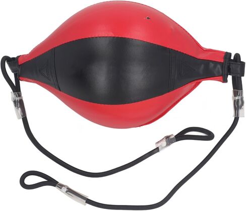 Double End Bag, PU Leather Speed Bag for Boxing Training with Adjustable Cord, Improve Reflexes and Hand Eye Coordination for All Skill Levels in Saudi Arabia