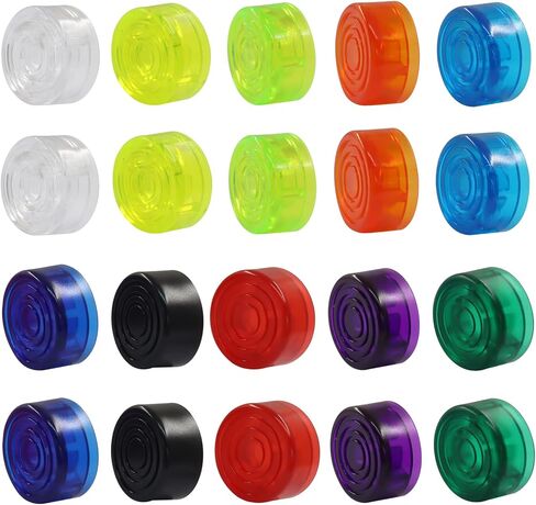 20 PCS Guitar Effect Pedal Button Footswitch Toppers Transparent Protection Cap Foot Nail Caps in Saudi Arabia