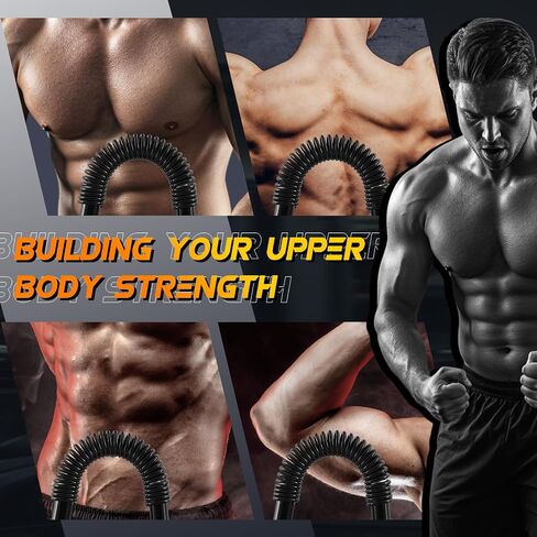 2 Pcs Power Twister Bar Upper Body Exercise for Chest 12-44 Lbs & 45-110 Lbs Strength and Muscle Workout Equipment Machines for Shoulder Forearm Bicep and Arm in Saudi Arabia