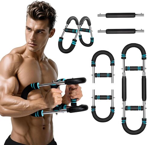 Twister Arm Trainer, Twister Arm Exerciser,Chest,Arms, Shoulders and Forearms Muscle Training Fitness Equipment, 66-110lb Adjustable Chest Workout Equipment, Portable Home Gym Fitness Equipment in Saudi Arabia