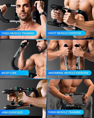 Twister Arm Trainer, Twister Arm Exerciser,Chest,Arms, Shoulders and Forearms Muscle Training Fitness Equipment, 66-110lb Adjustable Chest Workout Equipment, Portable Home Gym Fitness Equipment in Saudi Arabia