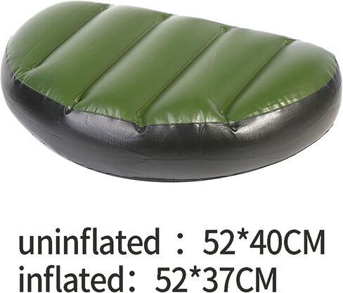 Inflatable Boat Seat Cushion,Fishing Cushion Inflatable Seat PVC Soft Comfortable Portable Inflated Size 20.47 x14.56inch for Kayak Inflatable Boat Outdoor Camping in Saudi Arabia