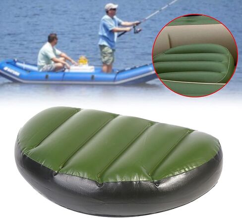 Inflatable Boat Seat Cushion,Fishing Cushion Inflatable Seat PVC Soft Comfortable Portable Inflated Size 20.47 x14.56inch for Kayak Inflatable Boat Outdoor Camping in Saudi Arabia