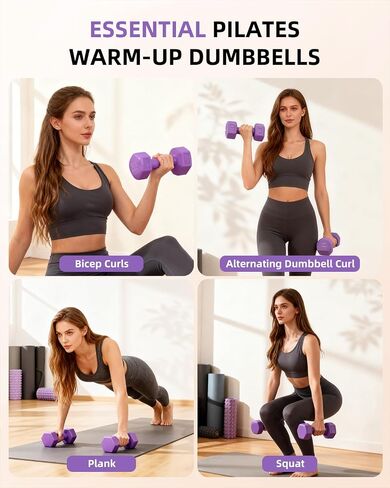 Pilates Ring Set - Studio-Grade Anti-Deformation Pilates Kit - Pilates Equipment for Home Workout - 14'' Pilates Ring, Pilates Ball, 2 Dumbbells, 5 Resistance Bands for Toning Arms, Thighs in Saudi Arabia