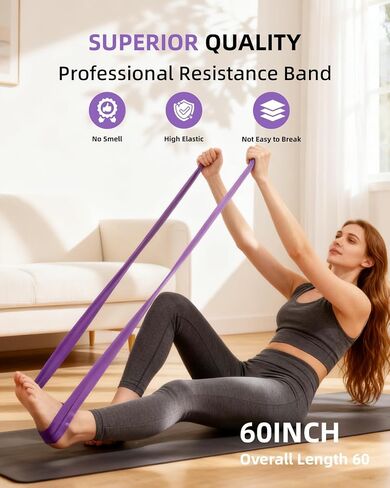 Pilates Ring Set - Studio-Grade Anti-Deformation Pilates Kit - Pilates Equipment for Home Workout - 14'' Pilates Ring, Pilates Ball, 2 Dumbbells, 5 Resistance Bands for Toning Arms, Thighs in Saudi Arabia