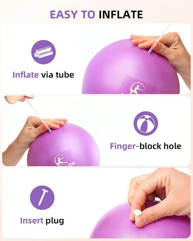 Pilates Ring Set - Studio-Grade Anti-Deformation Pilates Kit - Pilates Equipment for Home Workout - 14'' Pilates Ring, Pilates Ball, 2 Dumbbells, 5 Resistance Bands for Toning Arms, Thighs in Saudi Arabia