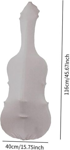 Silk Cello Cover Dust Protection Stylish Portable Protective Cover Cello Protector 45.67inchx15.75inch- Black in Saudi Arabia