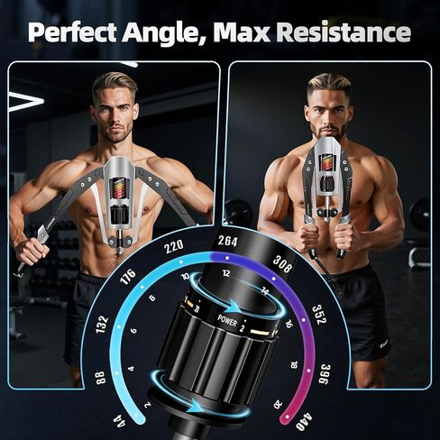 Twister Arm Exerciser, Adjustable Arm Twister Trainer, Chest Expander, Home Gym Equipment, Shoulder Arm Chest Forearm Muscle Training,22-440lbs Hydraulic Power Fitness Workout Exercise in Saudi Arabia