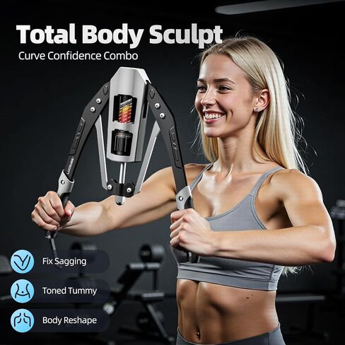 Twister Arm Exerciser, Adjustable Arm Twister Trainer, Chest Expander, Home Gym Equipment, Shoulder Arm Chest Forearm Muscle Training,22-440lbs Hydraulic Power Fitness Workout Exercise in Saudi Arabia