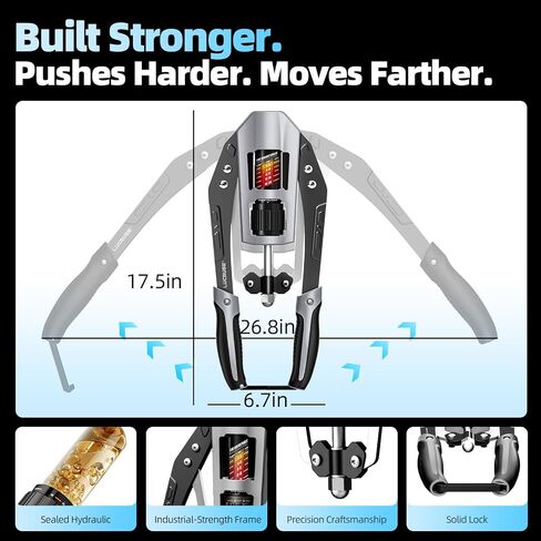 Twister Arm Exerciser, Adjustable Arm Twister Trainer, Chest Expander, Home Gym Equipment, Shoulder Arm Chest Forearm Muscle Training,22-440lbs Hydraulic Power Fitness Workout Exercise in Saudi Arabia