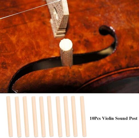 Violin Sound Post Parts 10-Pack for 4/4 3/4 Violins - Spruce Wood Replacement Repair Components for String Instruments in Saudi Arabia