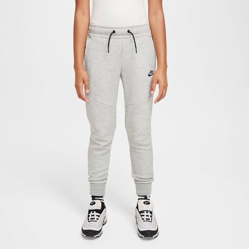 Nike Sportswear Tech Fleece Big Kids' Joggers (HV5869-063, Dark Grey Heather/Black/Black) in Saudi Arabia