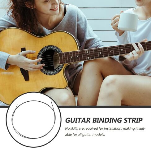 Plastic Guitar Binding Purfling Strip Black Iridescent for Bass and Acoustic Guitar Repair Decorative Trim for Fretboard Protection and DIY Inlay Projects in Saudi Arabia