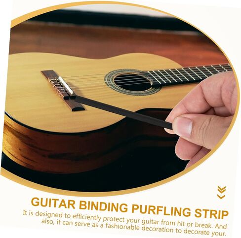 8pcs Abs Guitar Edge Purfling Strips Protective Binding Trim for Acoustic Guitars Scratch Prevention Decorative Inlay for Versatile Models in Saudi Arabia