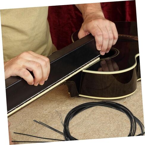 8pcs Abs Guitar Edge Purfling Strips Protective Binding Trim for Acoustic Guitars Scratch Prevention Decorative Inlay for Versatile Models in Saudi Arabia