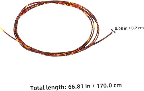 Generic Guitar Binding Purfling Strip Lava Color Phenolic Resin Trim for Acoustic Classical Guitar DIY Protective Decorative Edging Replacement in Saudi Arabia