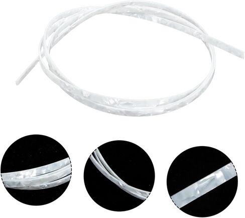 Generic Abs Material Guitar Binding Purfling Strip Wide for Acoustic Classical Guitars Decorative Edging Strip for Luthier Repairs and in Saudi Arabia