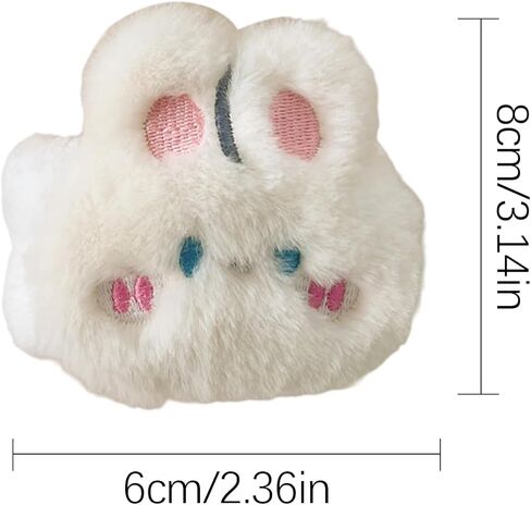 Cute Bunny Wristband Plush Rabbit Wristband for Women Soft Kawaii Animal Accessories for Party Gift and Daily Wear in Saudi Arabia