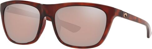 Costa Woman Sunglasses Shiny Wahoo Frame, Blue Mirror Lenses, 57MM in Saudi Arabia