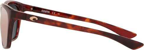 Costa Woman Sunglasses Shiny Wahoo Frame, Blue Mirror Lenses, 57MM in Saudi Arabia