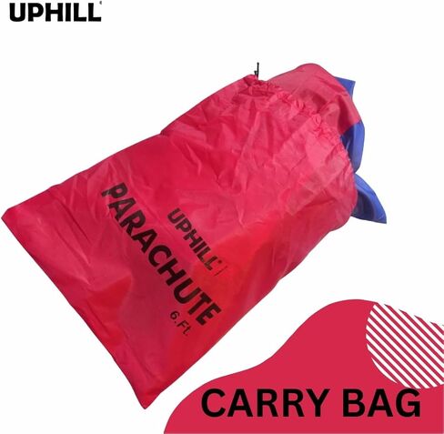 UPHILL Kids Play Parachute Rainbow Colors Parachute Game and Playground Activities Children Gymnastics Cooperative Games 6 Ft, 12 Ft, 16Ft, 20 Ft (12) in Saudi Arabia