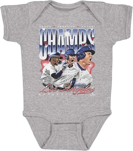 500 LEVEL Los Angeles One-Piece Infant Bodysuit - Los Angeles Baseball 2024 Champs Trio Vintage in Saudi Arabia