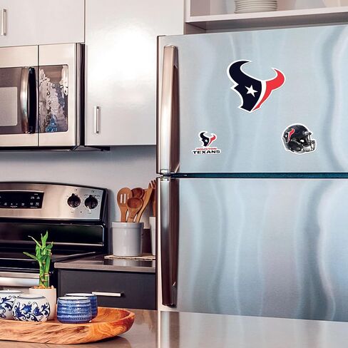 Rico Industries NFL Football Houston Texans 3 Piece Team Magnet Set 8.5" x 11" - Home Décor - Regrigerator, Office, Kitchen in Saudi Arabia