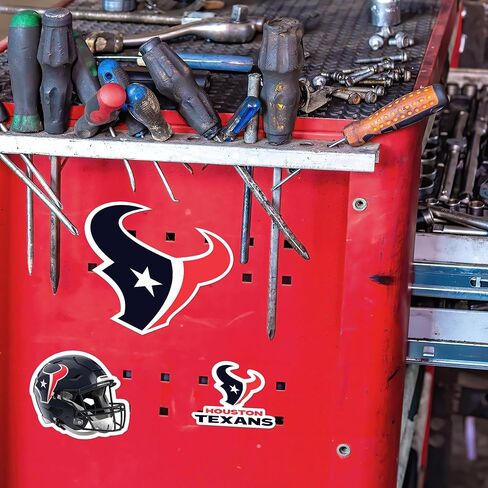 Rico Industries NFL Football Houston Texans 3 Piece Team Magnet Set 8.5" x 11" - Home Décor - Regrigerator, Office, Kitchen in Saudi Arabia