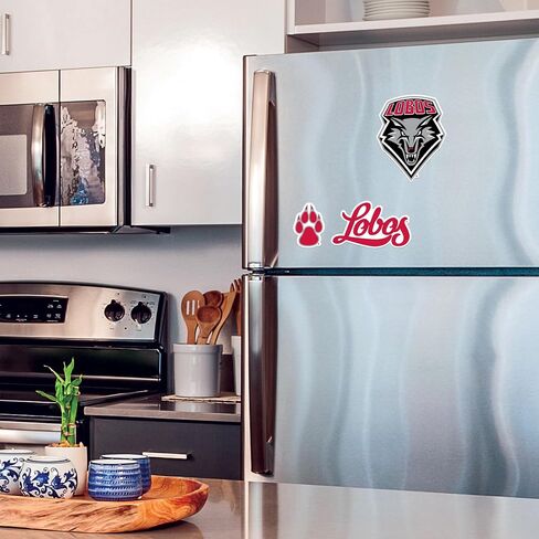 Rico Industries NCAA New Mexico Lobos Team Magnet Set 8.5" x 11" - Home Décor - Regrigerator, Office, Kitchen in Saudi Arabia