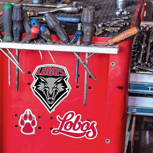 Rico Industries NCAA New Mexico Lobos Team Magnet Set 8.5" x 11" - Home Décor - Regrigerator, Office, Kitchen in Saudi Arabia