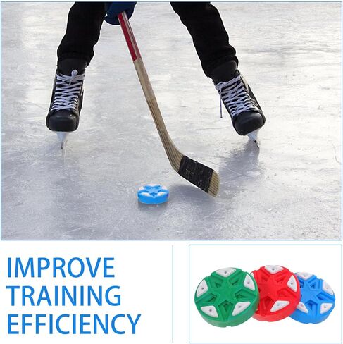3pcs Street Hockey Puck: Inline Roller Hockey Puck Set for Training Passing and Practicing - Convenient for Indoor and Outdoor Practice in Saudi Arabia