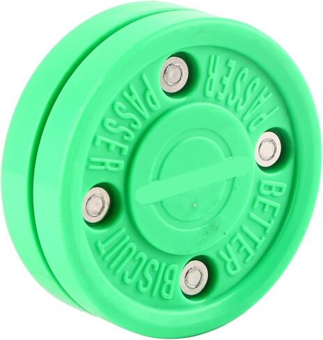Ice Hockey Puck Premium Polyoxymethylene Lightweight Durable Training Puck for Roller Skating Street Hockey Green 7.5cm Diameter in Saudi Arabia