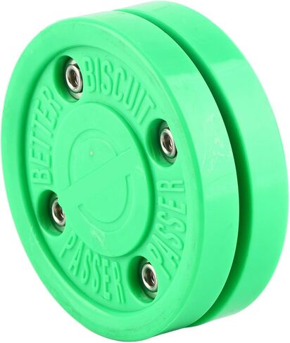Ice Hockey Puck Premium Polyoxymethylene Lightweight Durable Training Puck for Roller Skating Street Hockey Green 7.5cm Diameter in Saudi Arabia