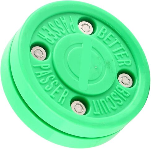 Ice Hockey Puck Premium Polyoxymethylene Lightweight Durable Training Puck for Roller Skating Street Hockey Green 7.5cm Diameter in Saudi Arabia