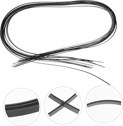 12pcs Guitar Binding Purfling Strips Abs Edge Trim for Acoustic Classical Ukulele Smooth Surface Decorative Edging Protecting Guitar Edges in Saudi Arabia