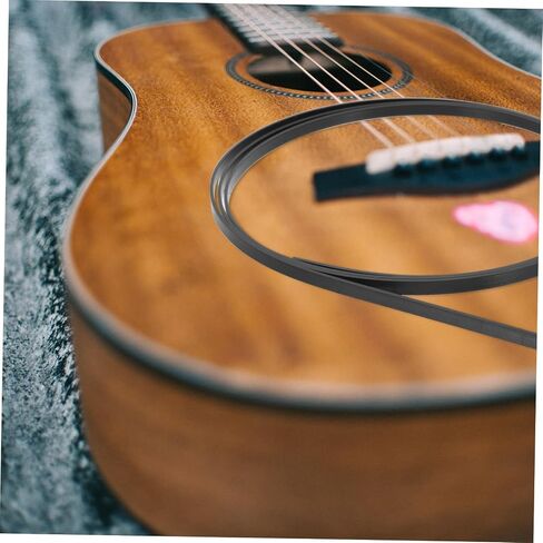 12pcs Guitar Binding Purfling Strips Abs Edge Trim for Acoustic Classical Ukulele Smooth Surface Decorative Edging Protecting Guitar Edges in Saudi Arabia