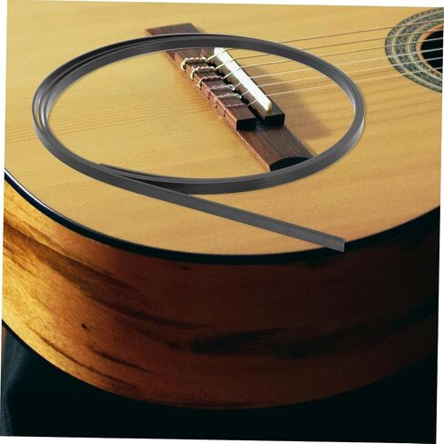 12pcs Guitar Binding Purfling Strips Abs Edge Trim for Acoustic Classical Ukulele Smooth Surface Decorative Edging Protecting Guitar Edges in Saudi Arabia