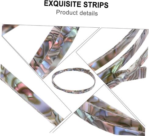 2pcs Abs Purfling Strip Guitar with Abalone Shell Inlay for Acoustic Bass Ukulele Mandolin Repair DIY in Saudi Arabia